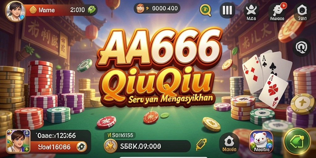 Tampilan gameplay seru game QiuQiu yang menegangkan.