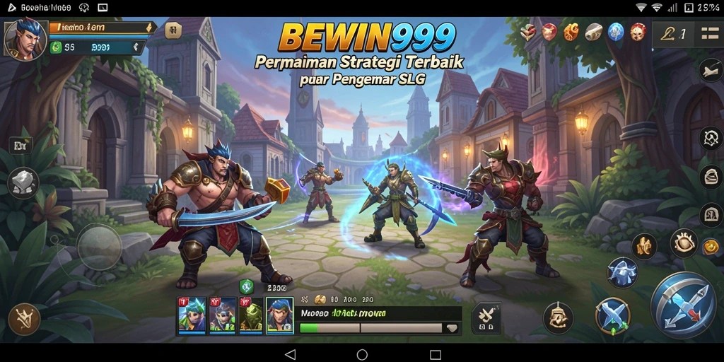 Tangkapan layar utama BEWIN999 menampilkan aksi pertempuran yang intens.
