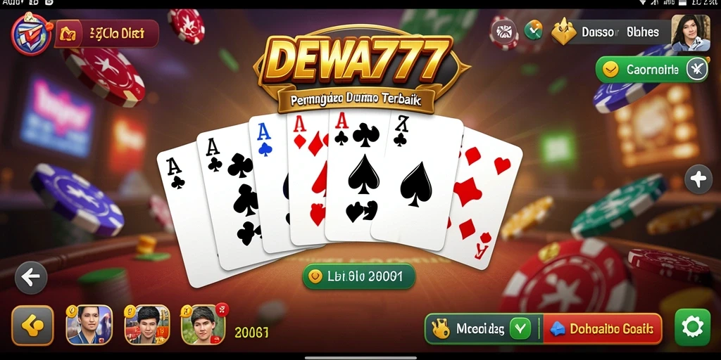 Screenshot gameplay DEWA777 yang menampilkan aksi seru permainan Domino.