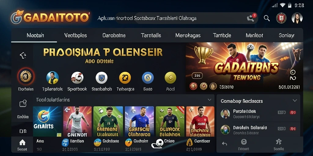 Tampilan gameplay Sportsbook GADAITOTO yang interaktif dan menarik.