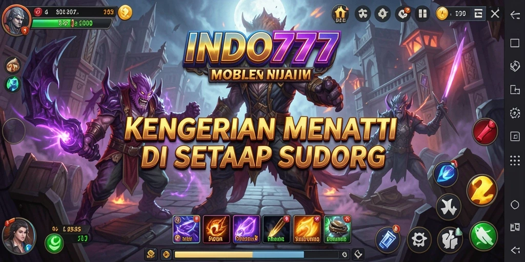 Tangkapan layar menampilkan gameplay kengerian dalam INDO777.