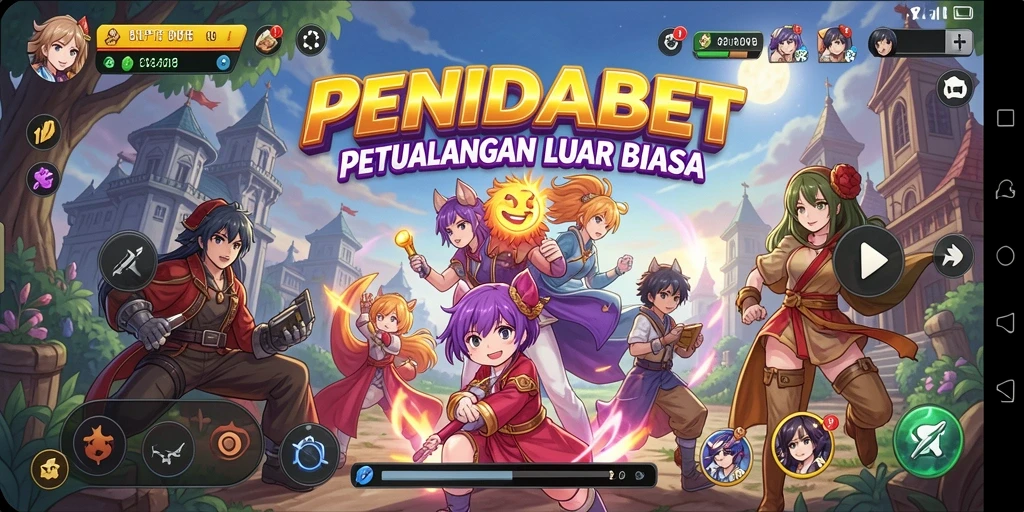 Gameplay seru penuh aksi di dunia Anime.