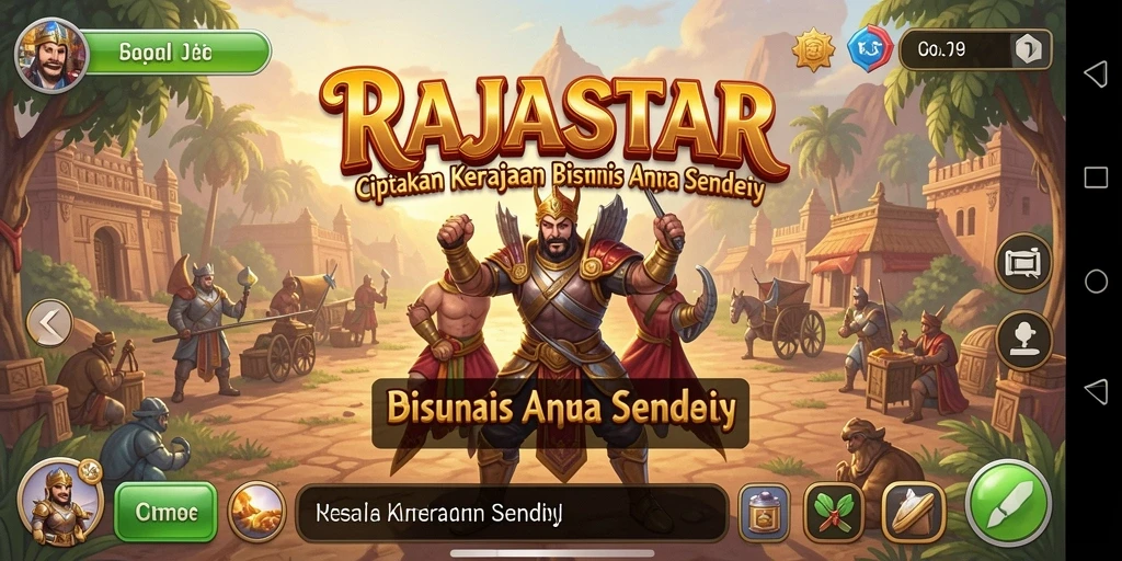 Tampilan gameplay RAJASTAR yang menarik dan penuh tantangan.