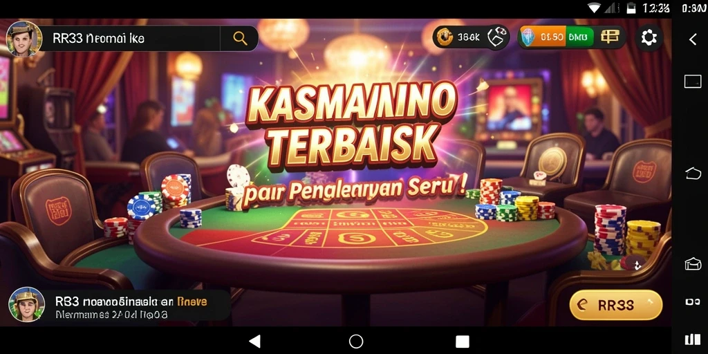 Screenshot gameplay RR33 menampilkan pengalaman Kasino yang seru dan menarik.