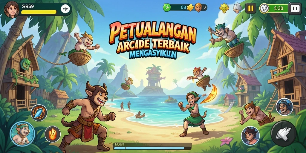 Screenshot gameplay S9S9 menampilkan aksi seru di dunia Arcade.