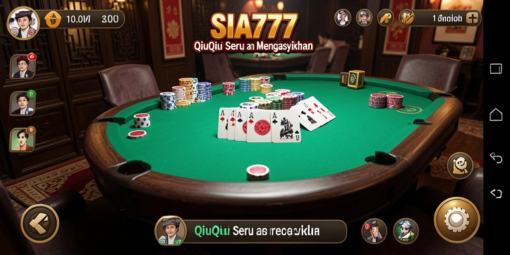 Tampilan gameplay QiuQiu yang menarik dan kompetitif.