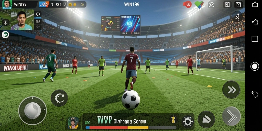 Tampilan gameplay dari game olahraga seru WIN199.